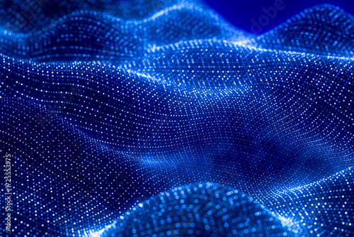 Shimmering dot wave flows with light 3D