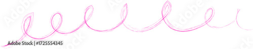 Scribbled, organic and textured brush line with a grunge look forming a loop