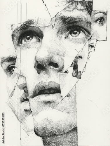 Wallpaper Mural Portrait sketch Torontodigital.ca