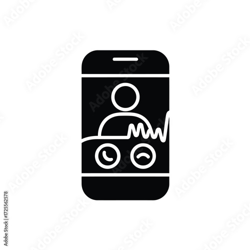 Online therapy session on a smartphone digital healthcare and mental well being consultation