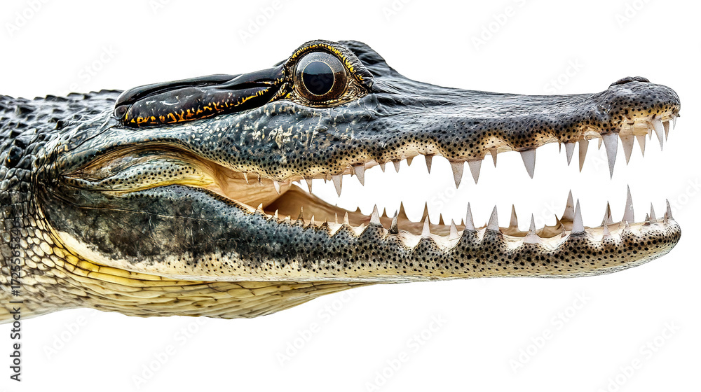 Obraz premium crocodile isolated on white background