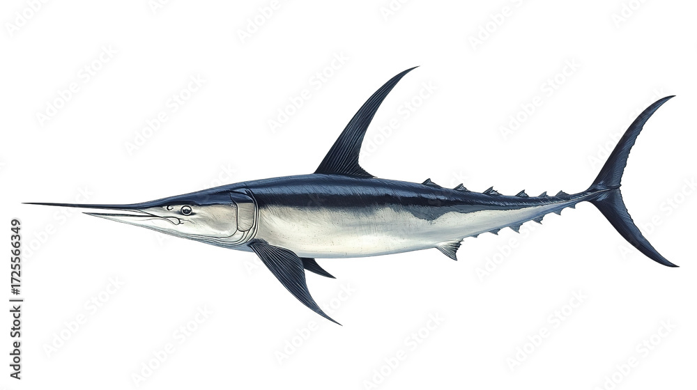 Naklejka premium great white shark