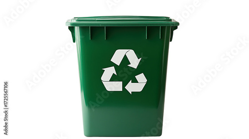 recycle bin with green screen