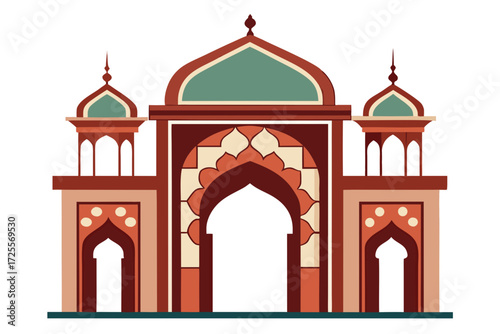 taj mahal vector