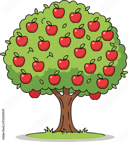 tree with apples