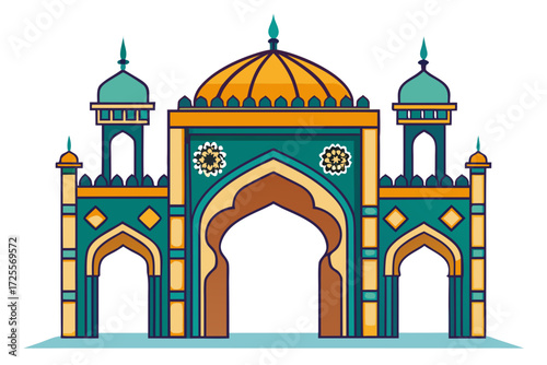 taj mahal vector