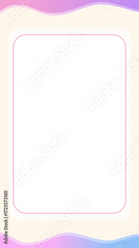 Yellow Wallpaper With Abstract Colorful Gradient Shape And Blank White Space Decoration Vertical Video Motion Background