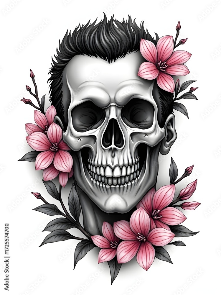 Fototapeta premium Black & Grey Tattoo Design 