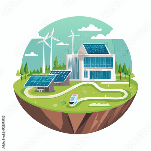 Sustainable Living Future with Green Energy