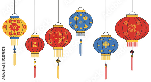 Festive Chinese Lanterns A Celebration of Light and Color