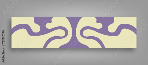 Abstract soft background topographic linkedin banner template