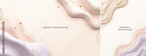 Abstract background with waves. waves shape Abstract background for design, for flyer, poster, social media template