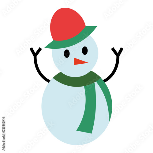 snowman vector icon