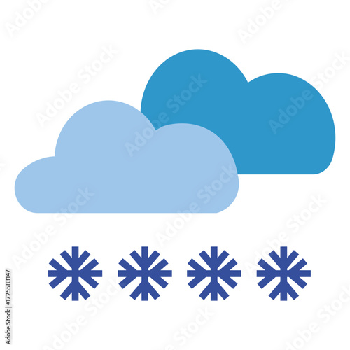 snowfall vector icon