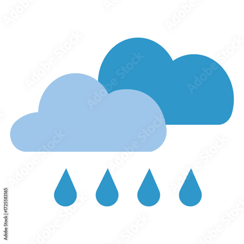 raining vector icon