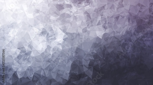 Abstract Geometric Pattern in Shades of Purple and White with Polygonal Design for Modern Background