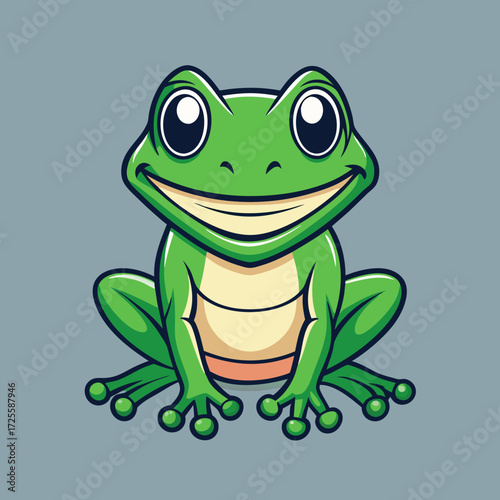 green frog cartoon