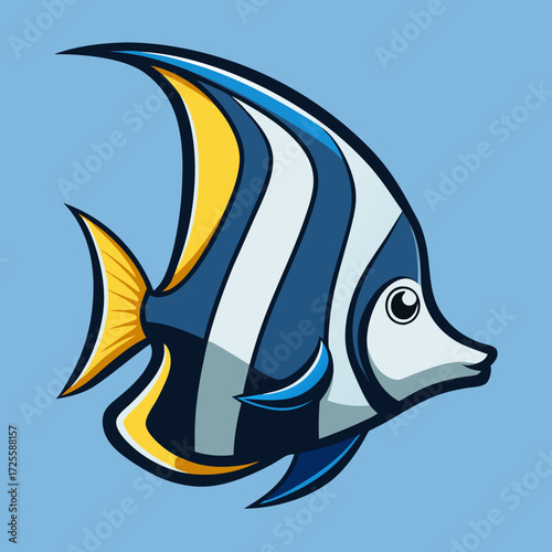 vector illustration of a fish