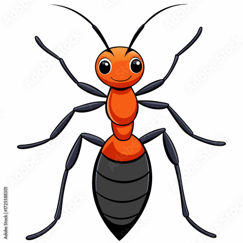 vector illustration of a cartoon bug