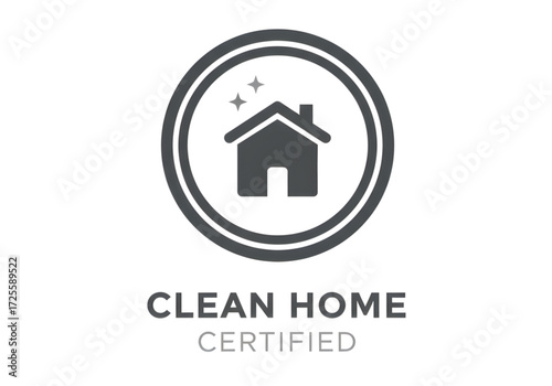  Minimal icon of a clean home badge — no background, no shadow PNG
