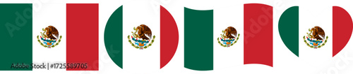 Mexico flag illustrator country flags symbol National Collection International  Set