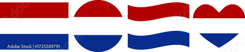 Nederland flag illustrator country flags symbol National Collection International  Set