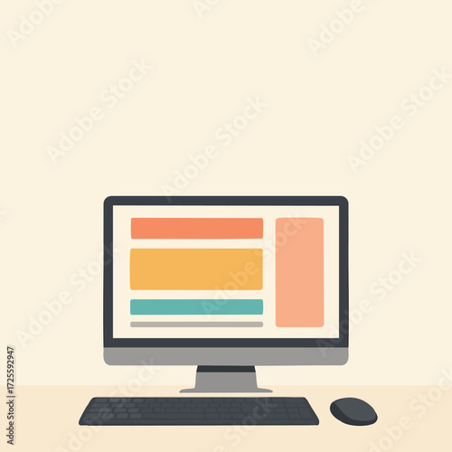 Modern Coding Workspace – Developer Desk Setup with Computer, Laptop, and Programming Screens