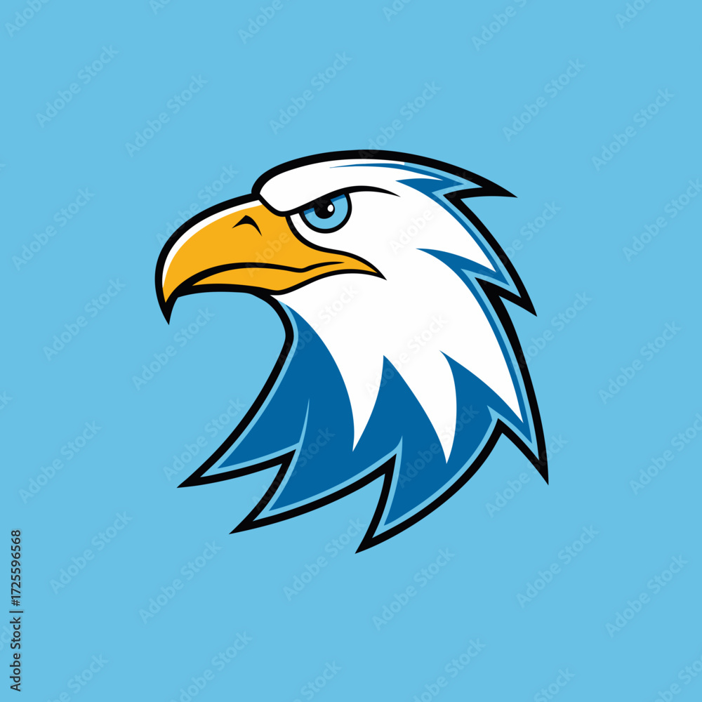 Fototapeta premium american bald eagle vector illustration