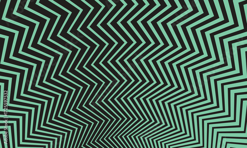 abstract black colour halftone thik to thin zig zag sunbrust sunray line pattern with light background.