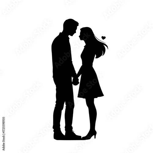 Couple holding hands while walking together, enjoying a moment of connection and love