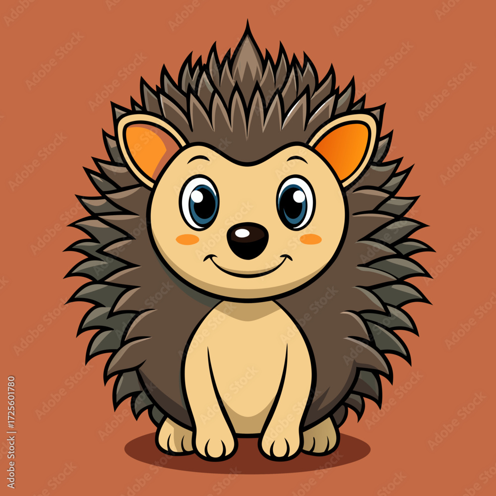 Fototapeta premium animal, cartoon, lion, illustration, vector, hedgehog, cat, character, mammal, funny, fun, drawing, wild, cute, wildlife, zoo, art, smile, nature, pet, toy, brown, baby, happy, jungle