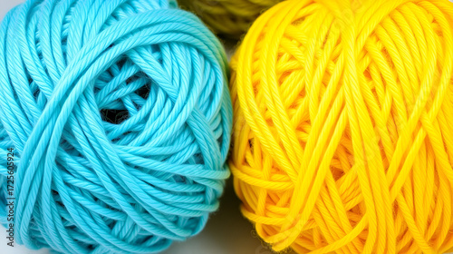 Bright acrylic yarn