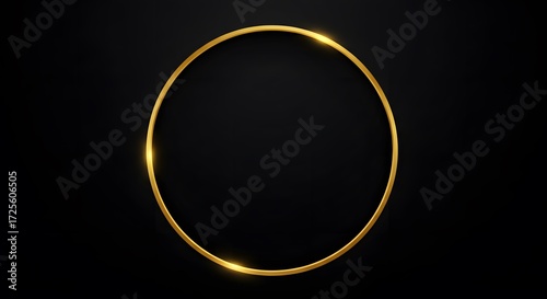 Gold circle frame
