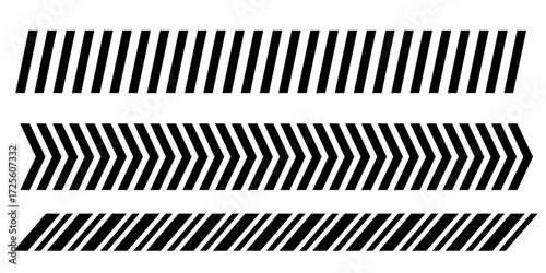 Abstract border with diagonal grid lines geometric slash divider strip dashed tape border minimal simple isolated design decoration for modern projects