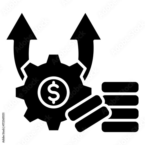 Profit Maximization Glyph Icon