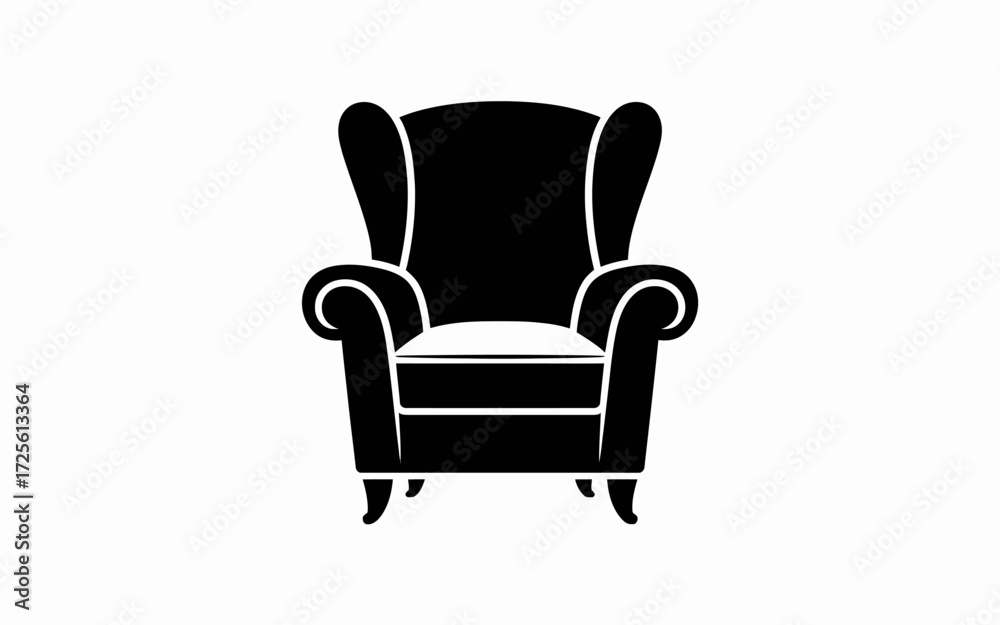 Fototapeta premium black leather armchair