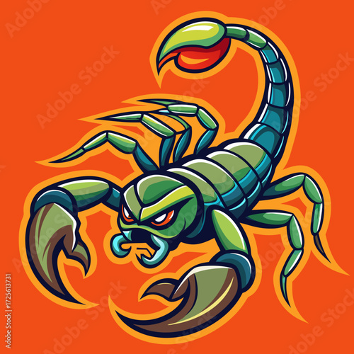 cartoon crab on white background