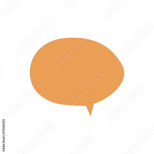 Speech bubble on a white background - a blank canvas for your thoughts and conversations