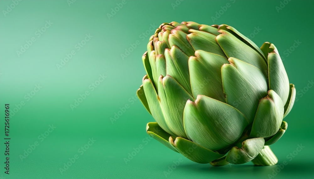 Fototapeta premium artichoke on a green background