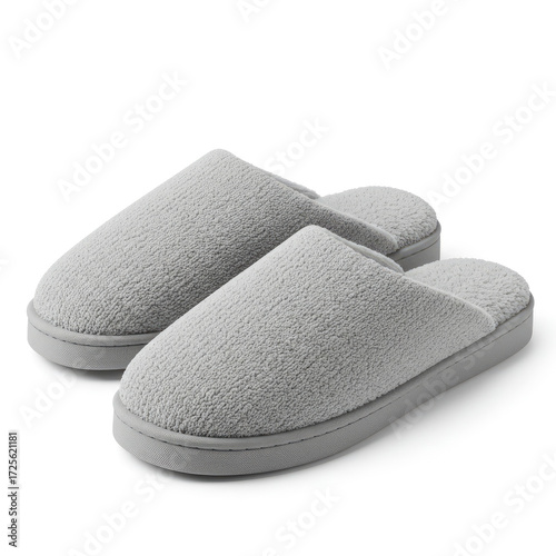  room slippers on white background