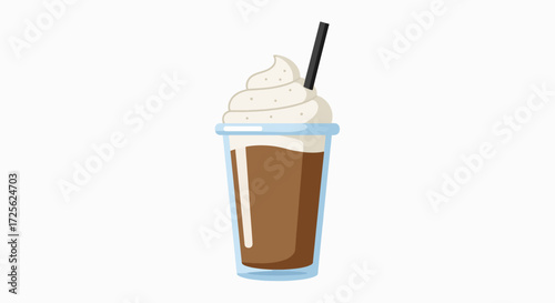Iced Coffee Delight: Whipped Cream & Chill