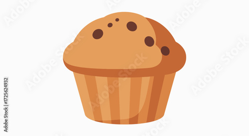 Sweet Delight: A Perfectly Baked Chocolate Chip Muffin