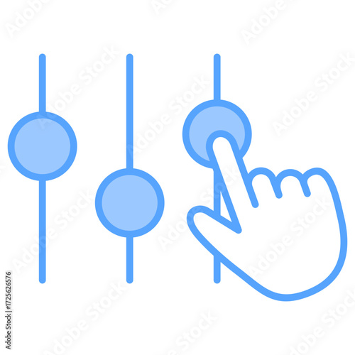 Control Panel Blue Icon
