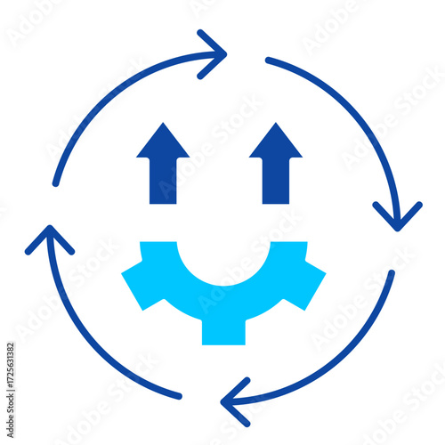 Free Download Iteration Blue Icon - GFXLoad