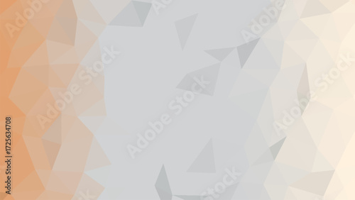 Abstract geometric low poly background with peach and gray gradient texture