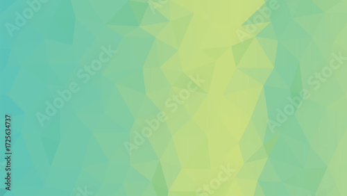 Teal and Yellow Geometric Polygonal Gradient Background abstract