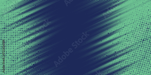 Abstract background with green halftone design template in speed line style. Vector illustration. EPS. 2