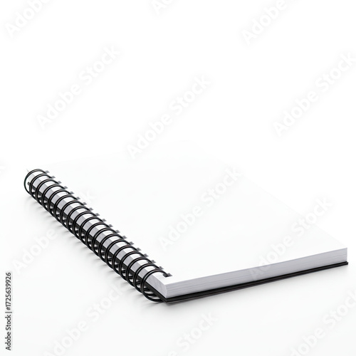 notebook isolated on white background