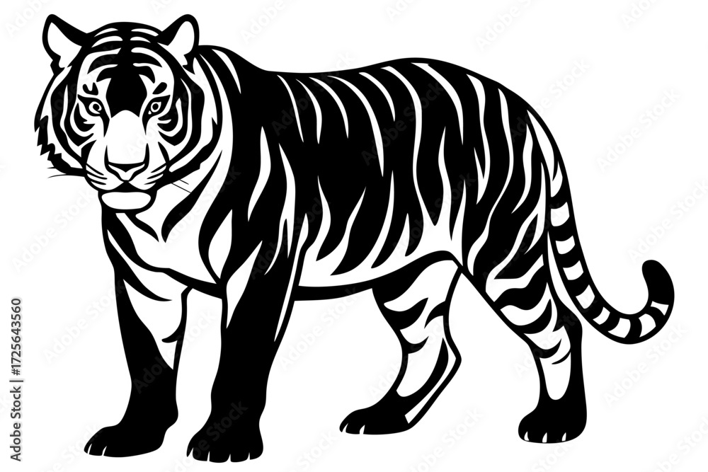 Obraz premium A realistic tiger