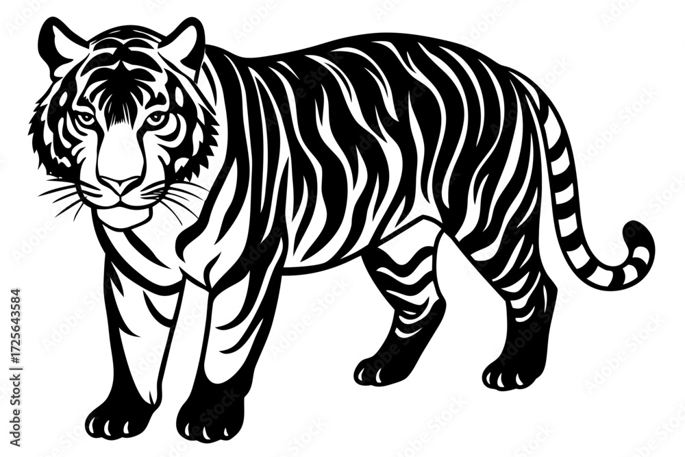 Obraz premium A realistic tiger